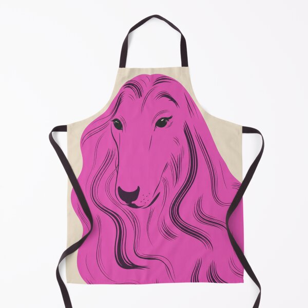 Artikelvorschau, Pink Afghan Hound Pop Art Portrait entworfen und verkauft von minbadesign.