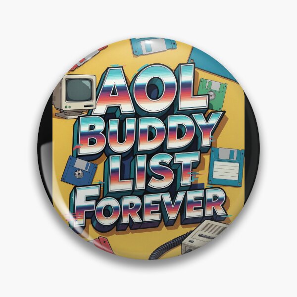 Item preview, AOL Buddy List Forever Retro 90s Internet – Nostalgia Sticker designed and sold by Amber Sky Creations.