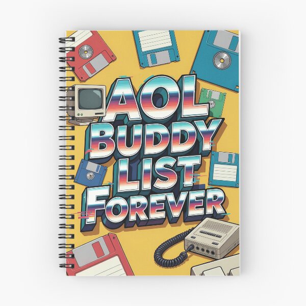 Item preview, AOL Buddy List Forever Retro 90s Internet – Nostalgia Sticker designed and sold by Amber Sky Creations.