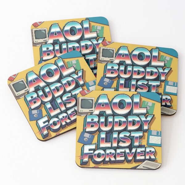 Item preview, AOL Buddy List Forever Retro 90s Internet – Nostalgia Sticker designed and sold by Amber Sky Creations.