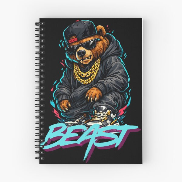Item preview, Beast Bear Streetwear Hip Hop Graphic Art designed and sold by WRParadise.