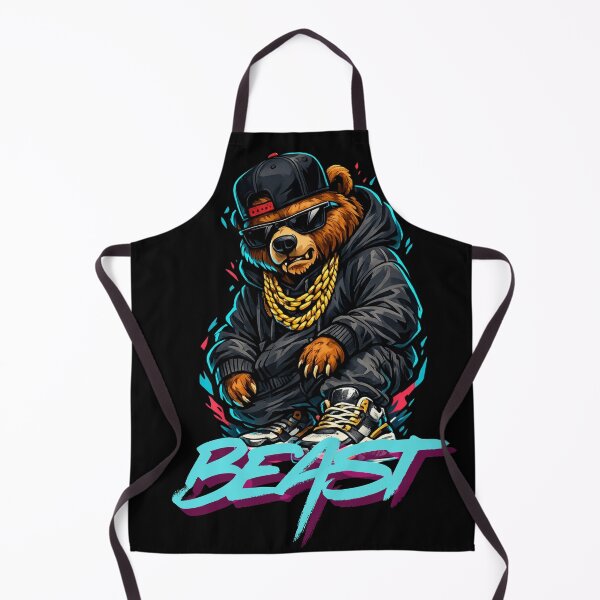 Item preview, Beast Bear Streetwear Hip Hop Graphic Art designed and sold by WRParadise.