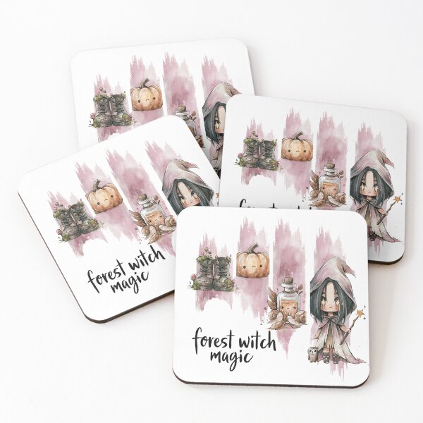 Item preview, Forest Witch Magic | Chibi Witch Illustration | Pastel Kawaii Apparel designed and sold by Anastasiia Yurevych.