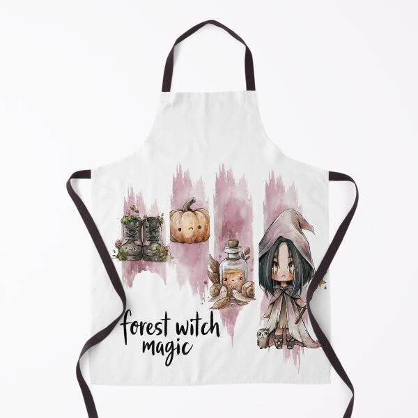 Item preview, Forest Witch Magic | Chibi Witch Illustration | Pastel Kawaii Apparel designed and sold by Anastasiia Yurevych.