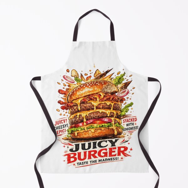 Item preview, Juicy Burger: Taste The Madness Explosive Flavor Cheeseburger designed and sold by irfanshikh.