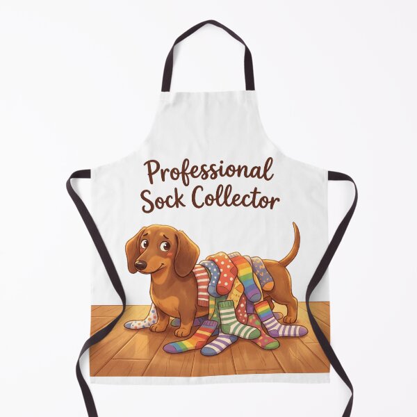 Item preview, Professional Sock Collector Funny Rainbow Sock Dachshund designed and sold by jgoteiner.