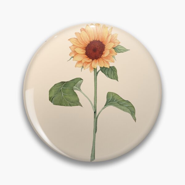 Item preview, Watercolor Sunflower Pattern | Golden Yellow Floral Seamless Botanical designed and sold by Dino-Lune.