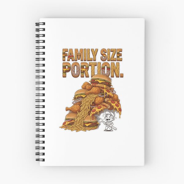 Item preview, Family Size Portion Funny Food Sticker designed and sold by Imaginarium of Chaos falcon88 .