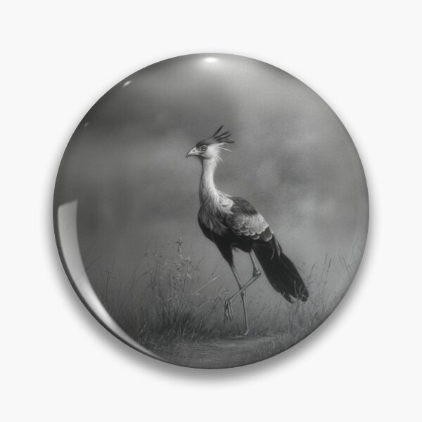 Item preview, A Secretary Bird striding across African grasslands, Birds in Motion designed and sold by CDC40.