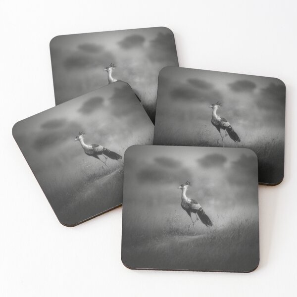 Item preview, A Secretary Bird striding across African grasslands, Birds in Motion designed and sold by CDC40.