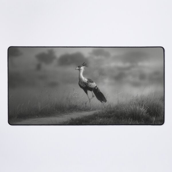 Item preview, A Secretary Bird striding across African grasslands, Birds in Motion designed and sold by CDC40.