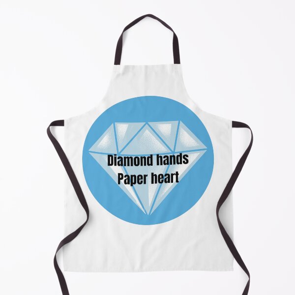 Item preview, Humor day trading gift-Diamond Hands Paper Heart designed and sold by Bullrunprints.