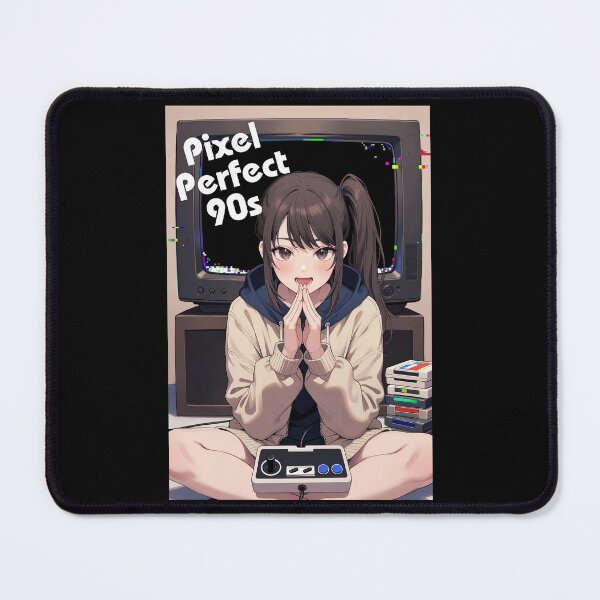 Item preview, Pixel Perfect 90s Anime Gamer Girl Retro Console | Nostalgia Sticker designed and sold by Amber Sky Creations.
