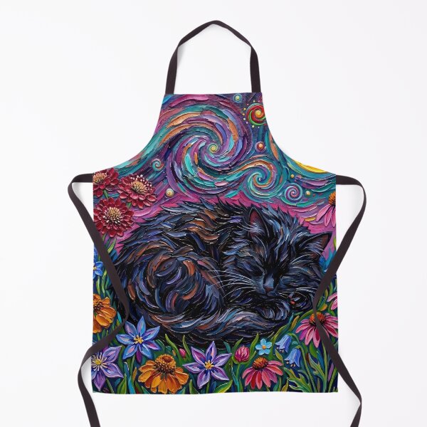 Item preview, Amongst the Flowers - Sleeping Black Cat designed and sold by AjaTrier.