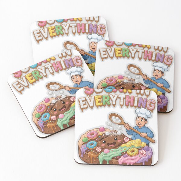 Item preview, Sugar In Everything Funny Food Sticker designed and sold by Imaginarium of Chaos falcon88 .