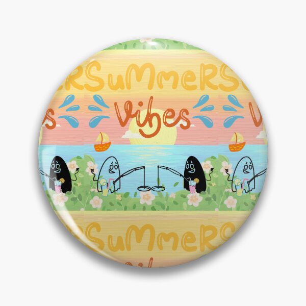 Item preview, Cute Ghosts Enjoying Summer Vibes by the Sea designed and sold by VibranPalette.