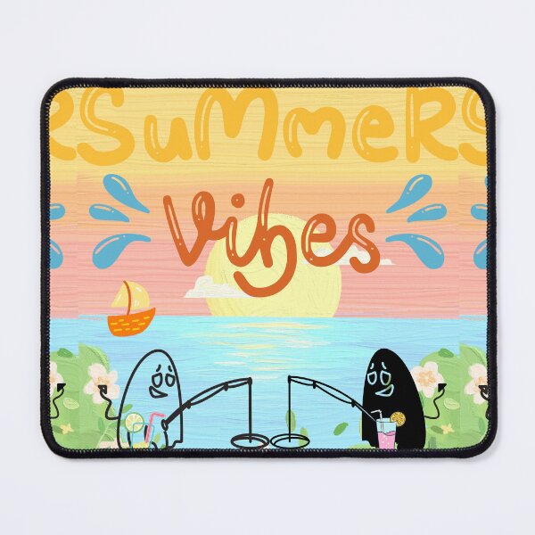 Item preview, Cute Ghosts Enjoying Summer Vibes by the Sea designed and sold by VibranPalette.