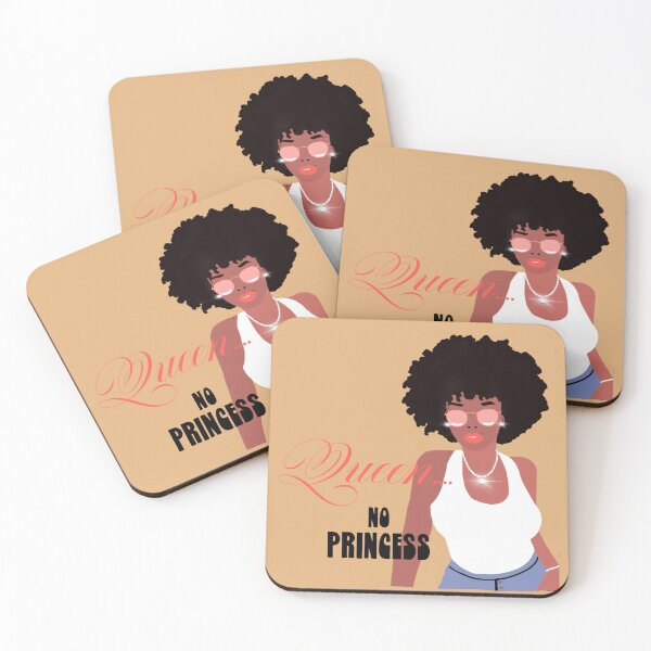 Item preview, Black Queen Wall Art with Afro Woman Illustration  designed and sold by MsGoldenCreates.
