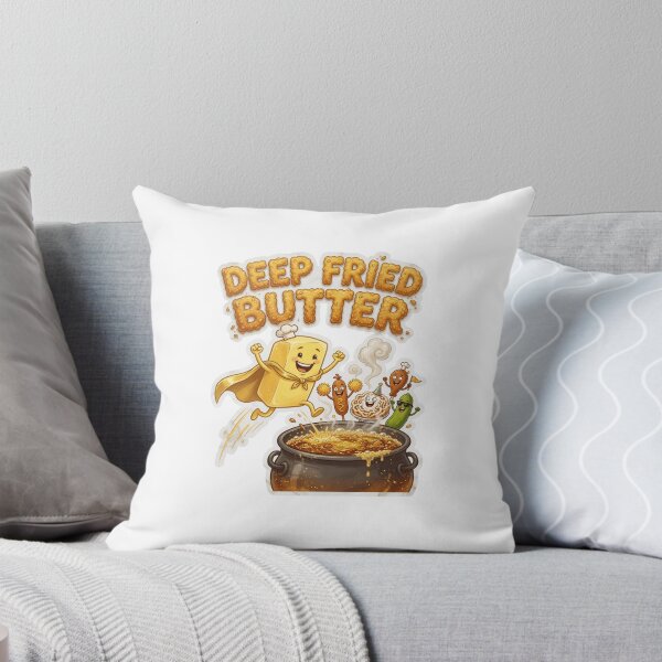 Item preview, Deep Fried Butter Funny Fair Food Sticker designed and sold by Imaginarium of Chaos falcon88 .