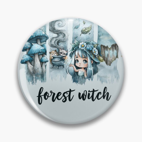 Item preview, Forest Witch | Kawaii Pastel Witch Illustration | Stickers & Apparel designed and sold by Anastasiia Yurevych.