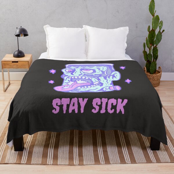 Item preview, Funny Frankenstein Stay Sick Monster Illustration designed and sold by beboplab.