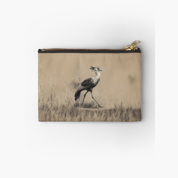 Item preview, A Secretary Bird striding across African grasslands, Birds in Motion designed and sold by CDC40.