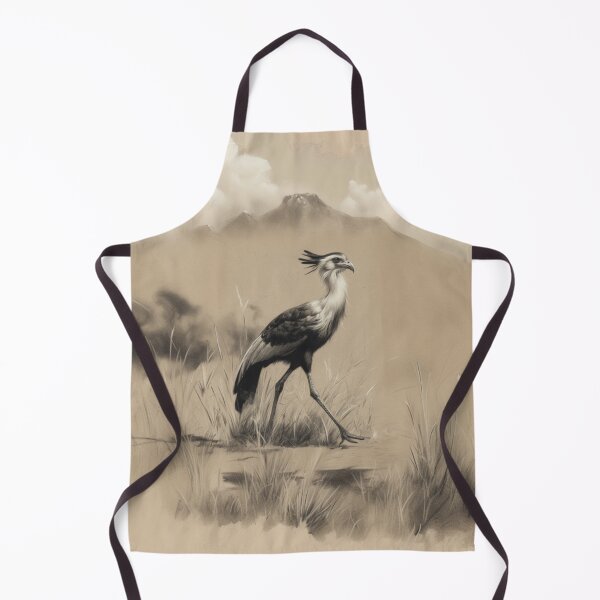 Item preview, A Secretary Bird striding across African grasslands, Birds in Motion designed and sold by CDC40.