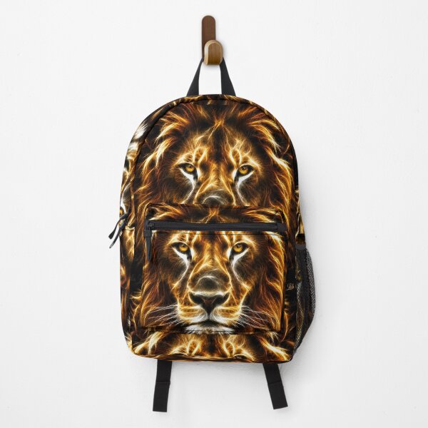 Item preview, Electric Lion – King of Light | Glowing Fractal Wildlife Art designed and sold by LuluLeb.