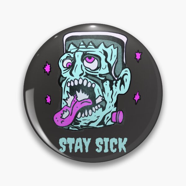 Item preview, Funny Frankenstein Stay Sick Monster Illustration designed and sold by beboplab.