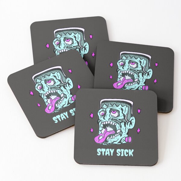 Item preview, Funny Frankenstein Stay Sick Monster Illustration designed and sold by beboplab.