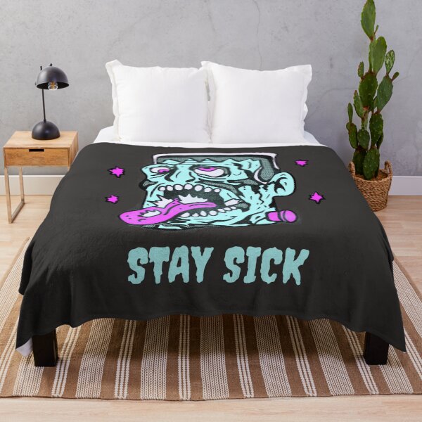 Item preview, Funny Frankenstein Stay Sick Monster Illustration designed and sold by beboplab.