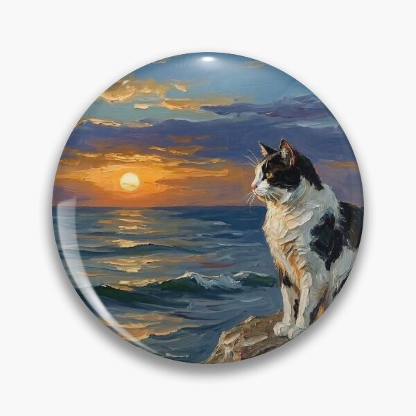 Item preview, Beach Day - Magpie Cat designed and sold by AjaTrier.