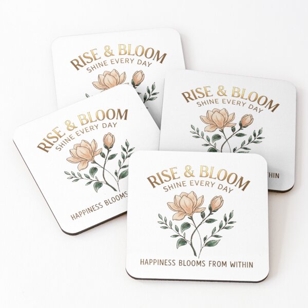 Item preview, Rise and Bloom Shine Every Day Floral Cottagecore Art designed and sold by Northern Glow Art.