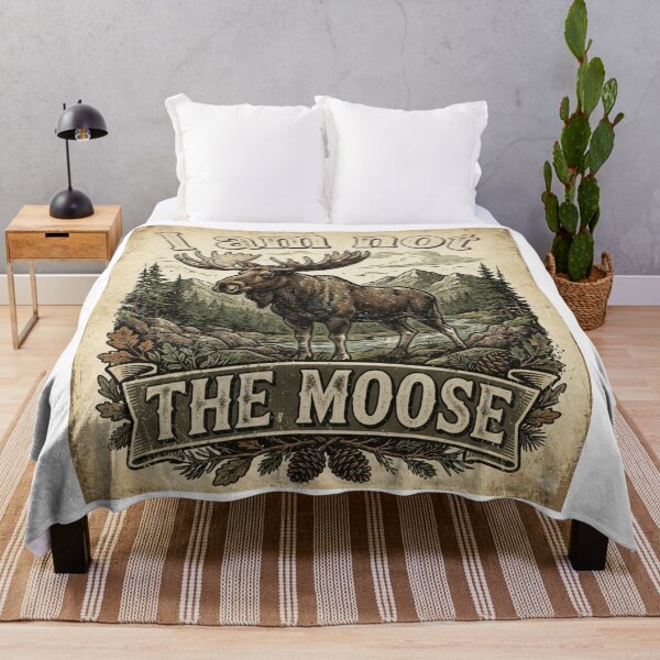 Item preview, Moose in vintage style designed and sold by KRIDD-DESIGN.