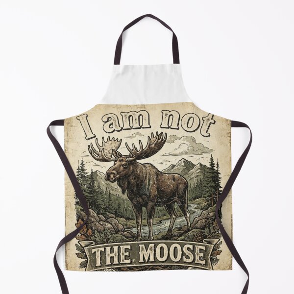 Item preview, Moose in vintage style designed and sold by KRIDD-DESIGN.