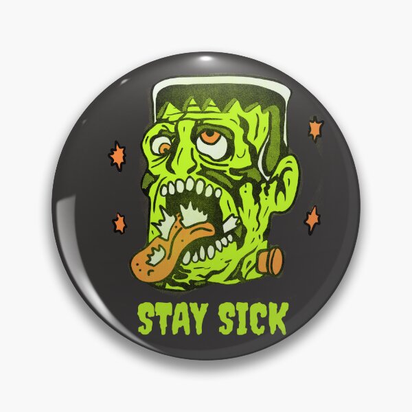 Item preview, Funny Frankenstein Stay Sick Monster Illustration designed and sold by beboplab.