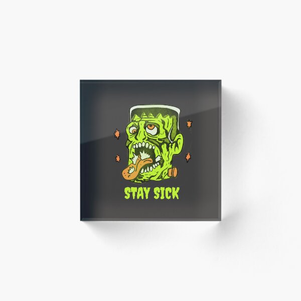 Item preview, Divertida ilustración del monstruo Frankenstein enfermo designed and sold by beboplab.