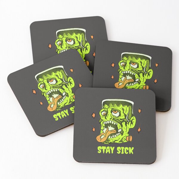 Item preview, Funny Frankenstein Stay Sick Monster Illustration designed and sold by beboplab.