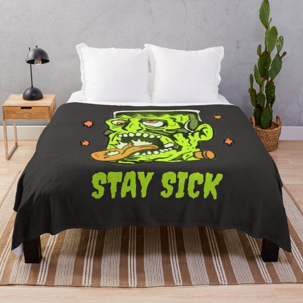 Item preview, Funny Frankenstein Stay Sick Monster Illustration designed and sold by beboplab.