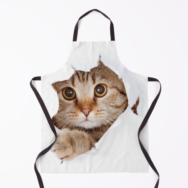 Item preview, Cute Cat Peeking Through Torn Paper | Funny Cat Lover Design designed and sold by Harrietcozz.