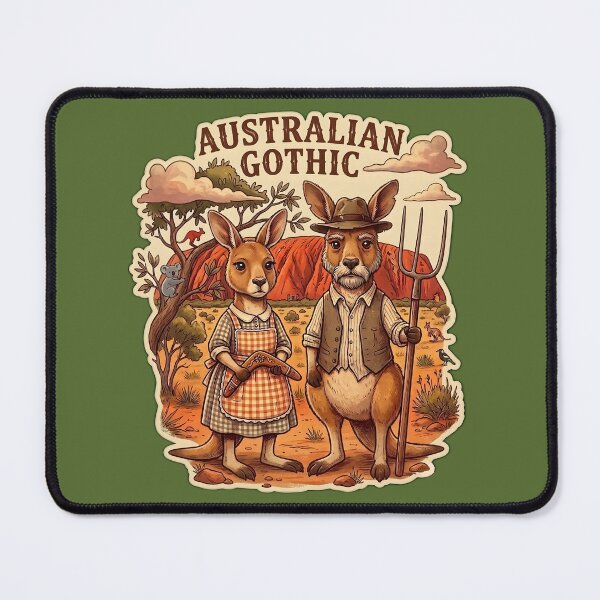 Item preview, Australian Gothic Kangaroo Outback Vintage Art designed and sold by radiogalaxy.