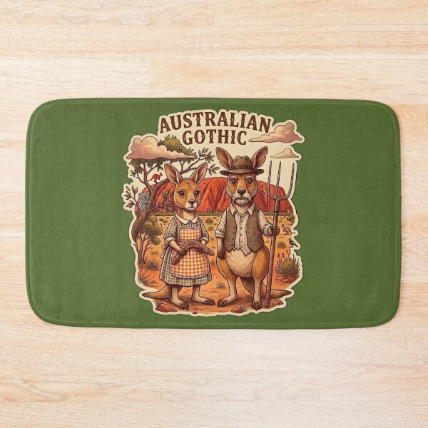 Item preview, Australian Gothic Kangaroo Outback Vintage Art designed and sold by radiogalaxy.