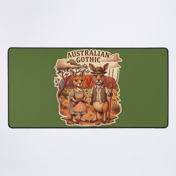 Item preview, Australian Gothic Kangaroo Outback Vintage Art designed and sold by radiogalaxy.