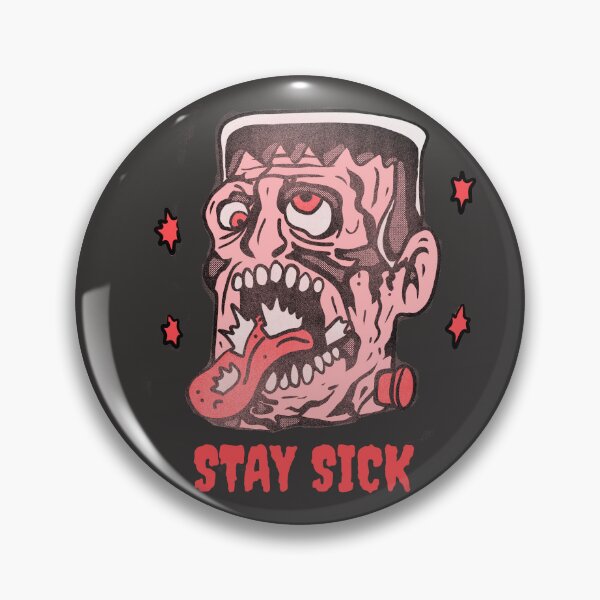 Item preview, Funny Frankenstein Stay Sick Monster Illustration designed and sold by beboplab.