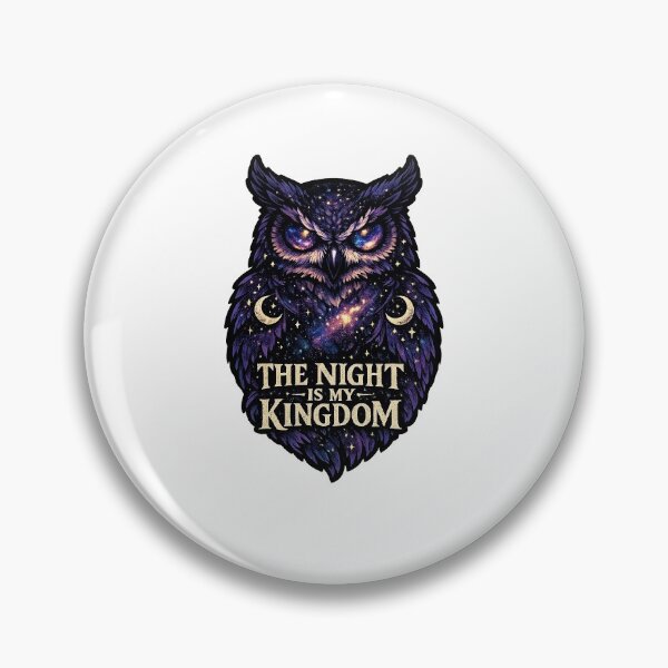 Item preview, The Night Is My Kingdom - Galaxy Owl Dark Academia Aesthetic Sticker designed and sold by Saniyamirza07.