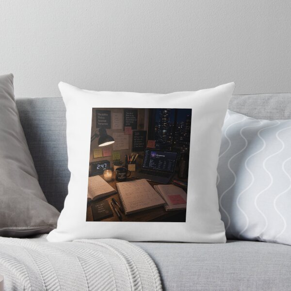 Item preview, Late Night Study Desk Motivation Aesthetic designed and sold by YogiCodeLab.