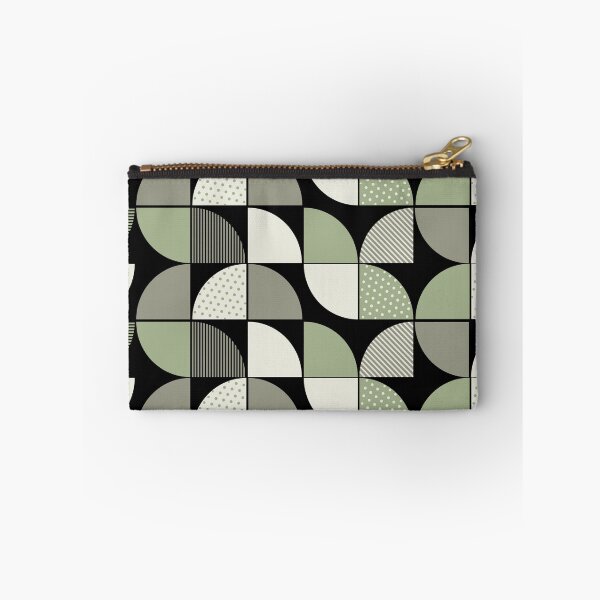 Item preview, Mid Century Modern Sage Green and Charcoal Geometric Pattern designed and sold by Jyoti-Quotes.
