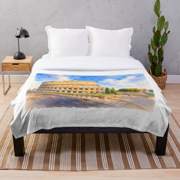 Item preview, Watercolor of the Colosseum designed and sold by SlapThat.