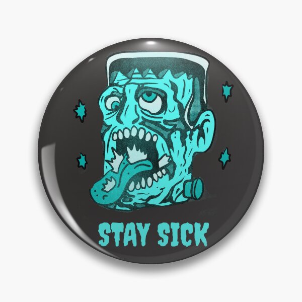 Item preview, Funny Frankenstein Stay Sick Monster Illustration designed and sold by beboplab.
