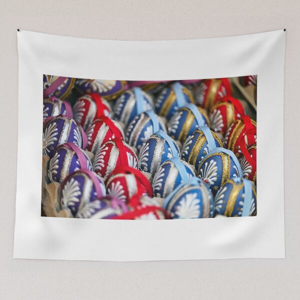 Item preview, Painted Easter eggs close up, Holiday background designed and sold by goceris.